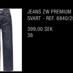 Gråa jeans från zara i storlek 38. Med wide leg, avklippta för alldeles för långa för mig (163cm) men fortfarande långa så funkar för personer upp till 168-170cm. Nypris 399kr