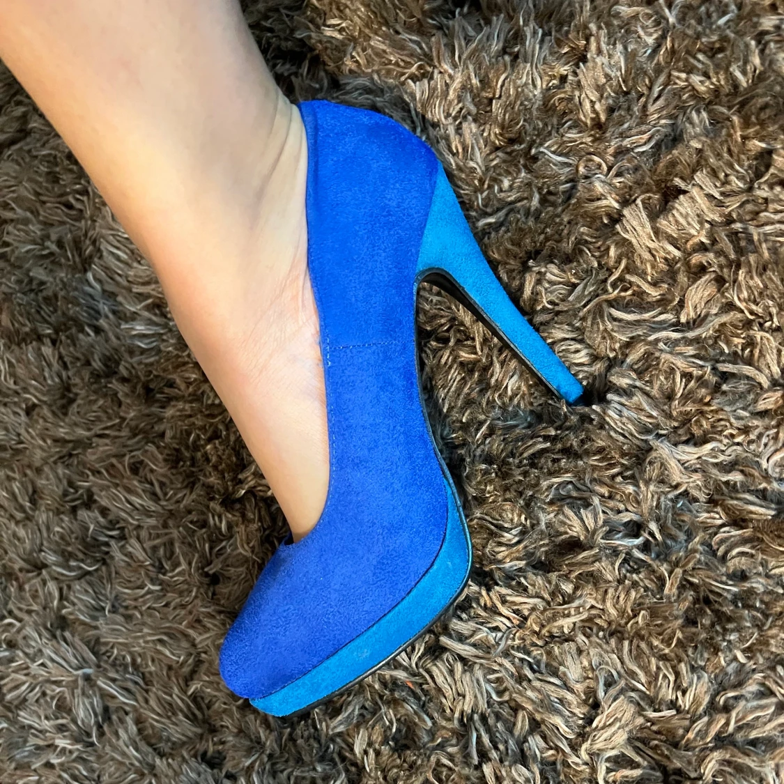 Blåa klackskor  - 90