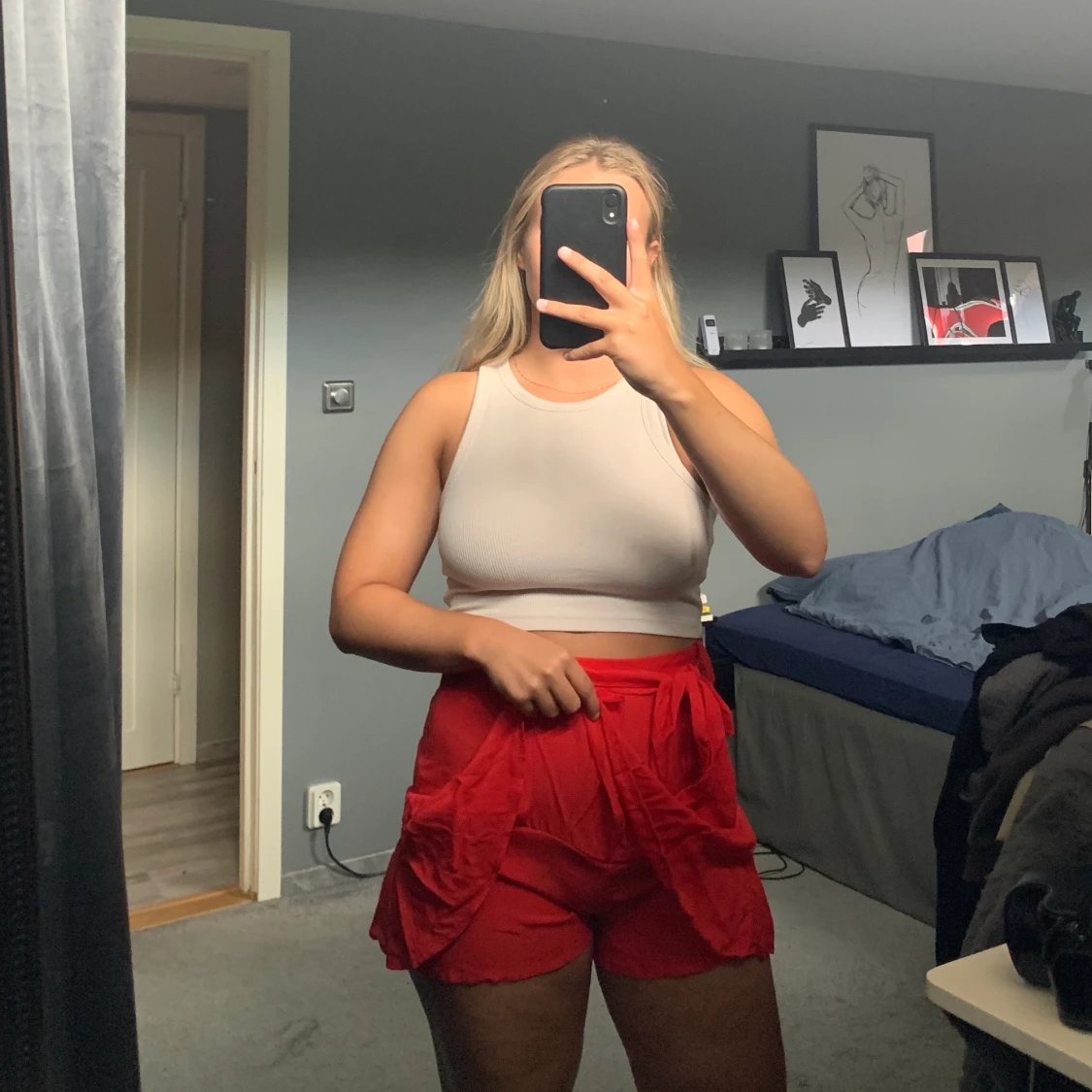 Kjol med shorts - 90