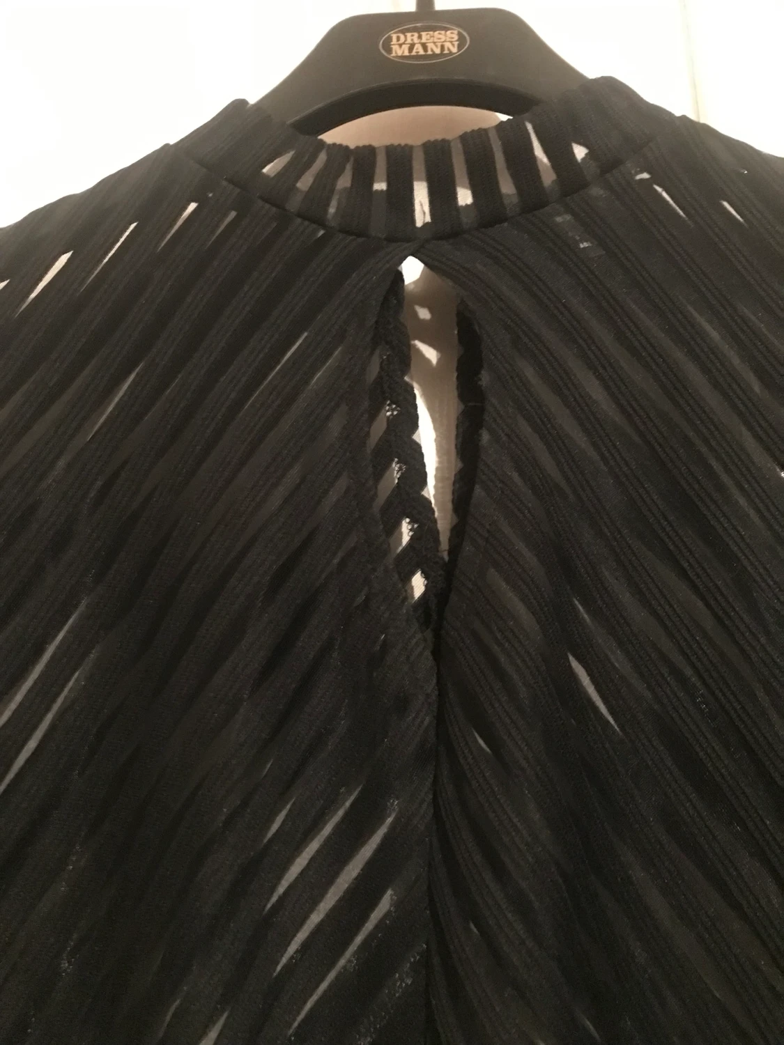 Svart transparent blus stl S/36 - 90