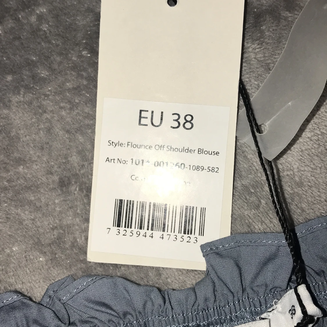 Blå off shoulder topp - 91