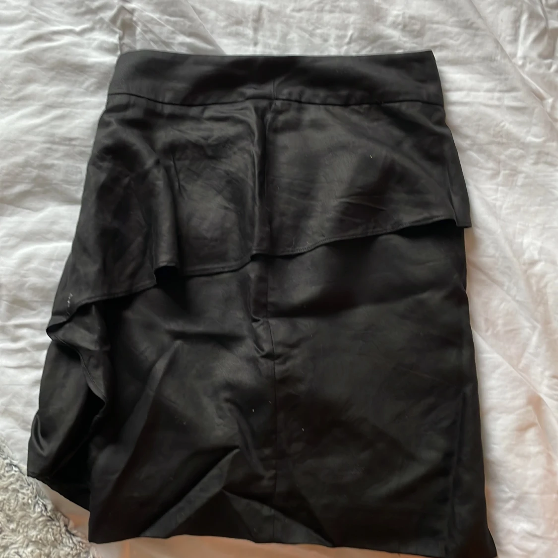 Vintage thight svart volangkjol - 90