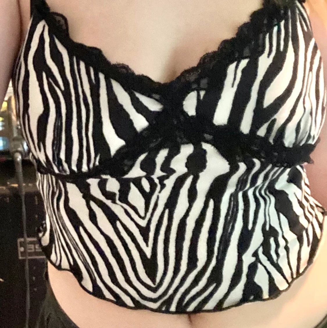 Zebramönstrad topp 