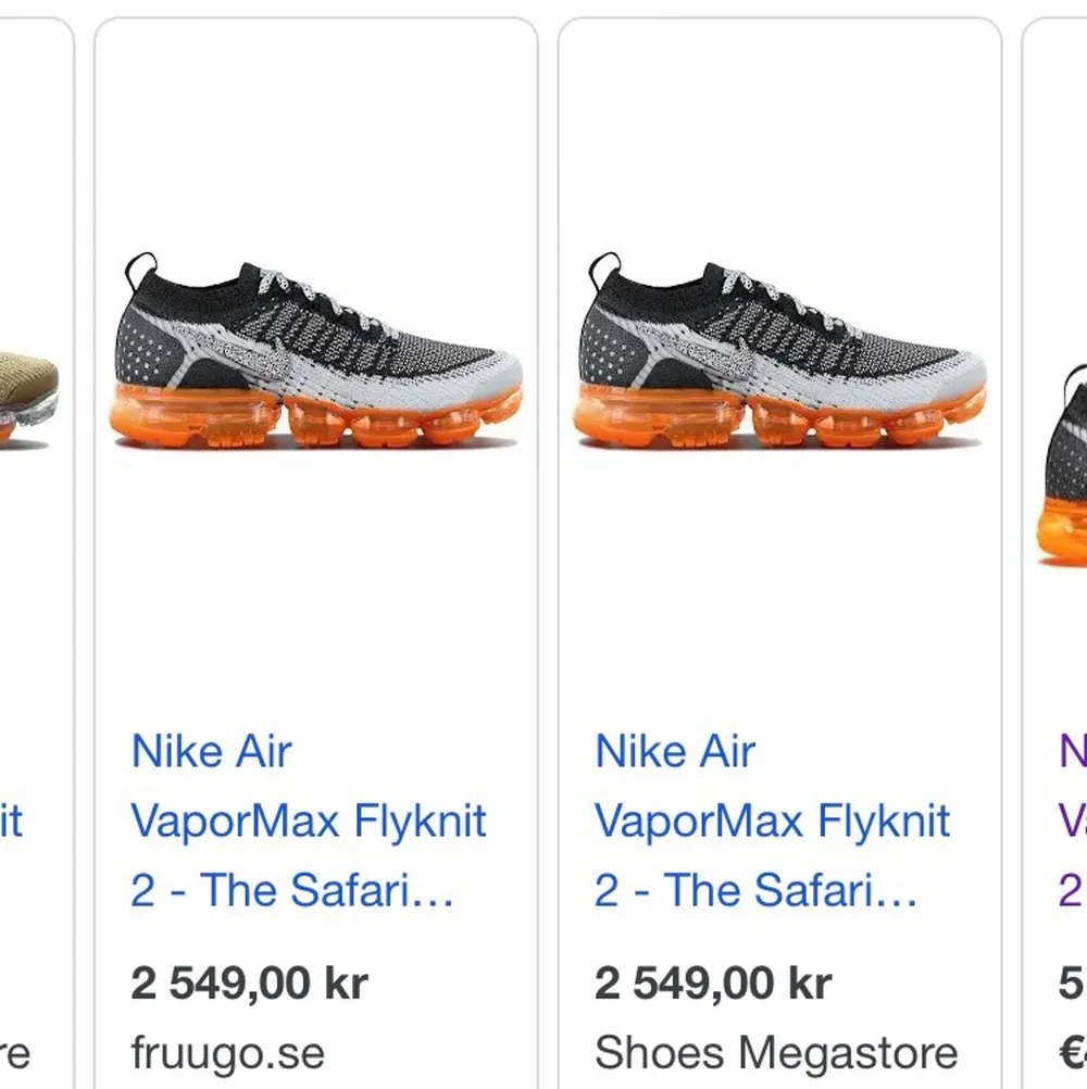 Jag säljer mina vapormaxes, har använt dem för typ ett år, fortfarande är dem i ganska bra skick tyvärr säljer dem utom kartong. Skor.