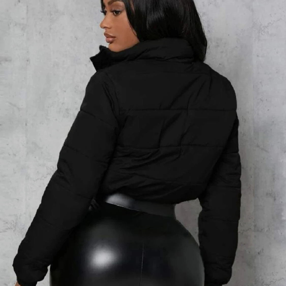 Croppad pufferjacka - 90