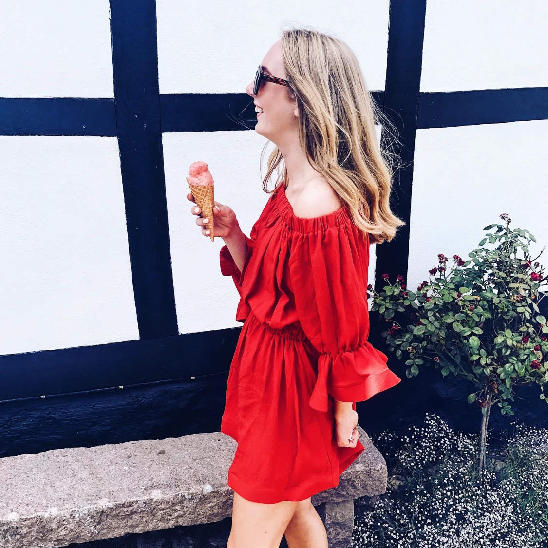 Offshoulder klänning