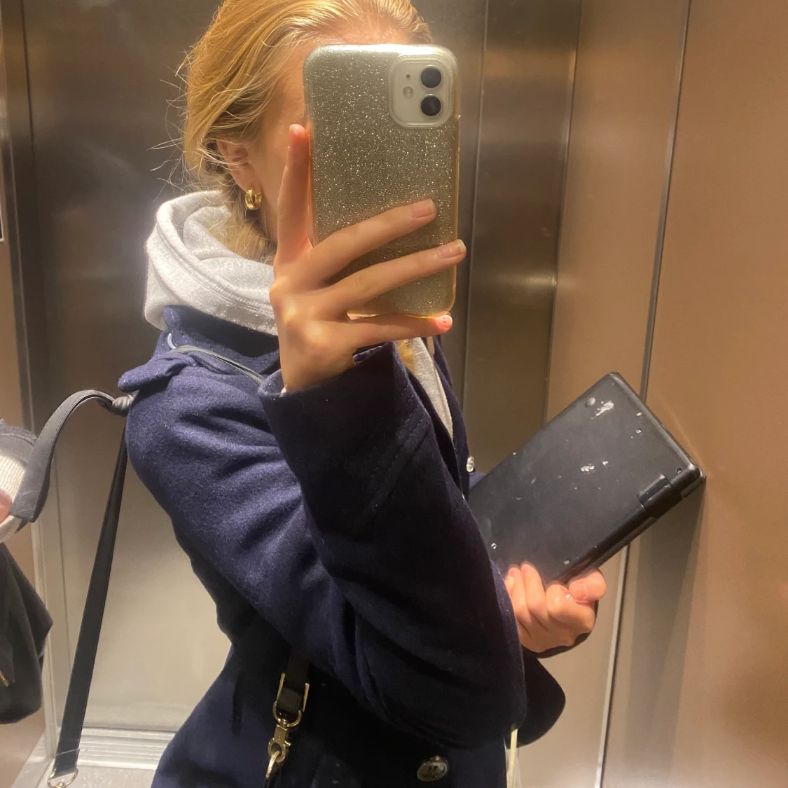 Mörk blå kappa  - 90