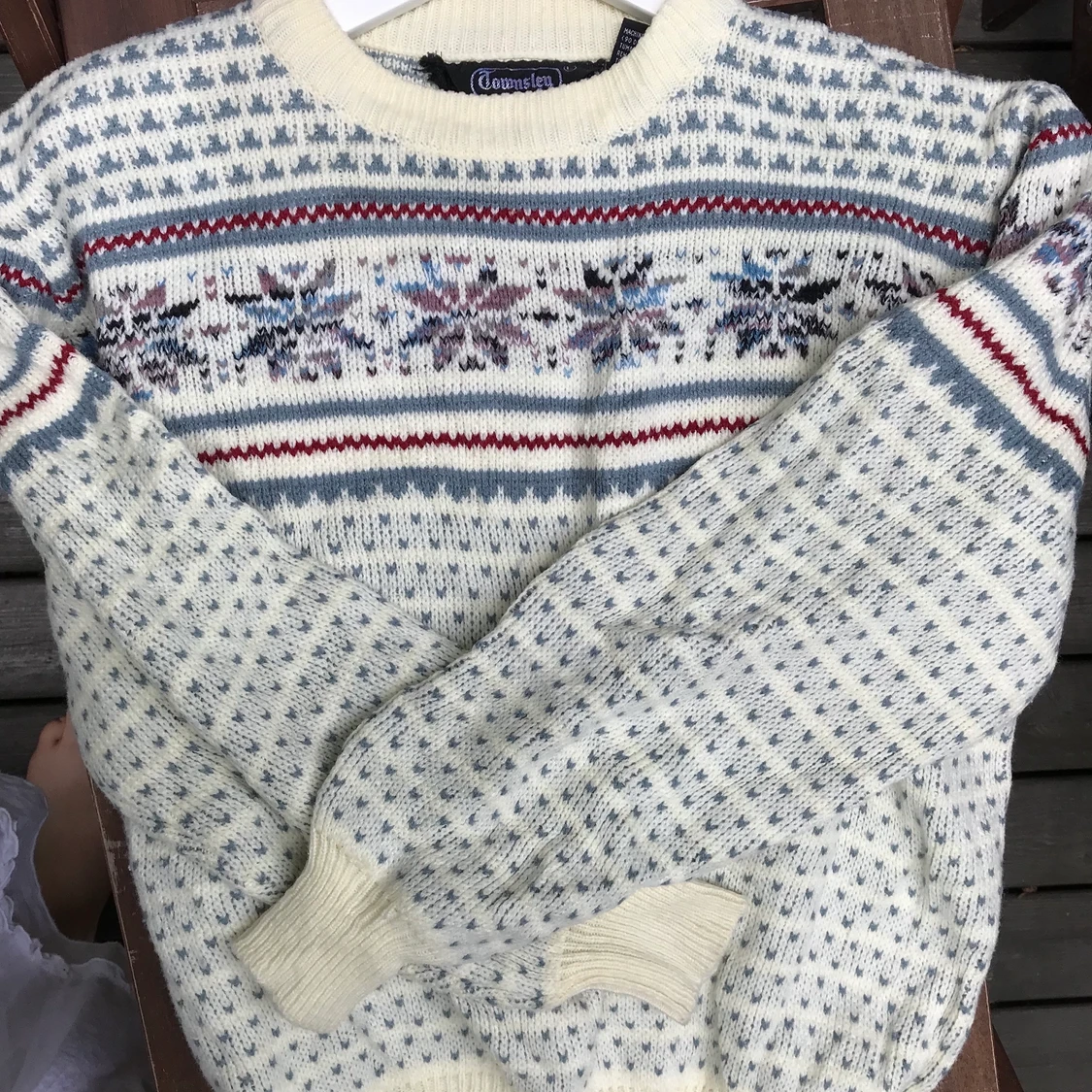 Vintage stickad tröja - 90