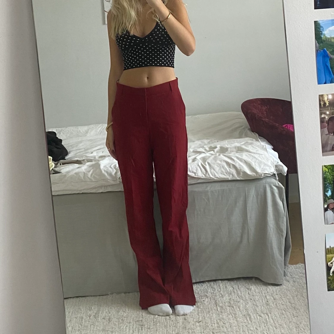 Röda zara byxor - 91