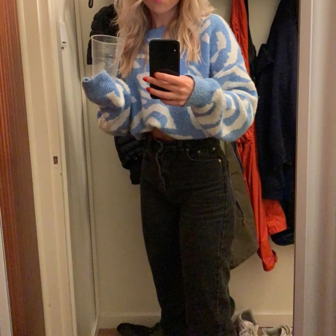 Stickad tröja  - 90