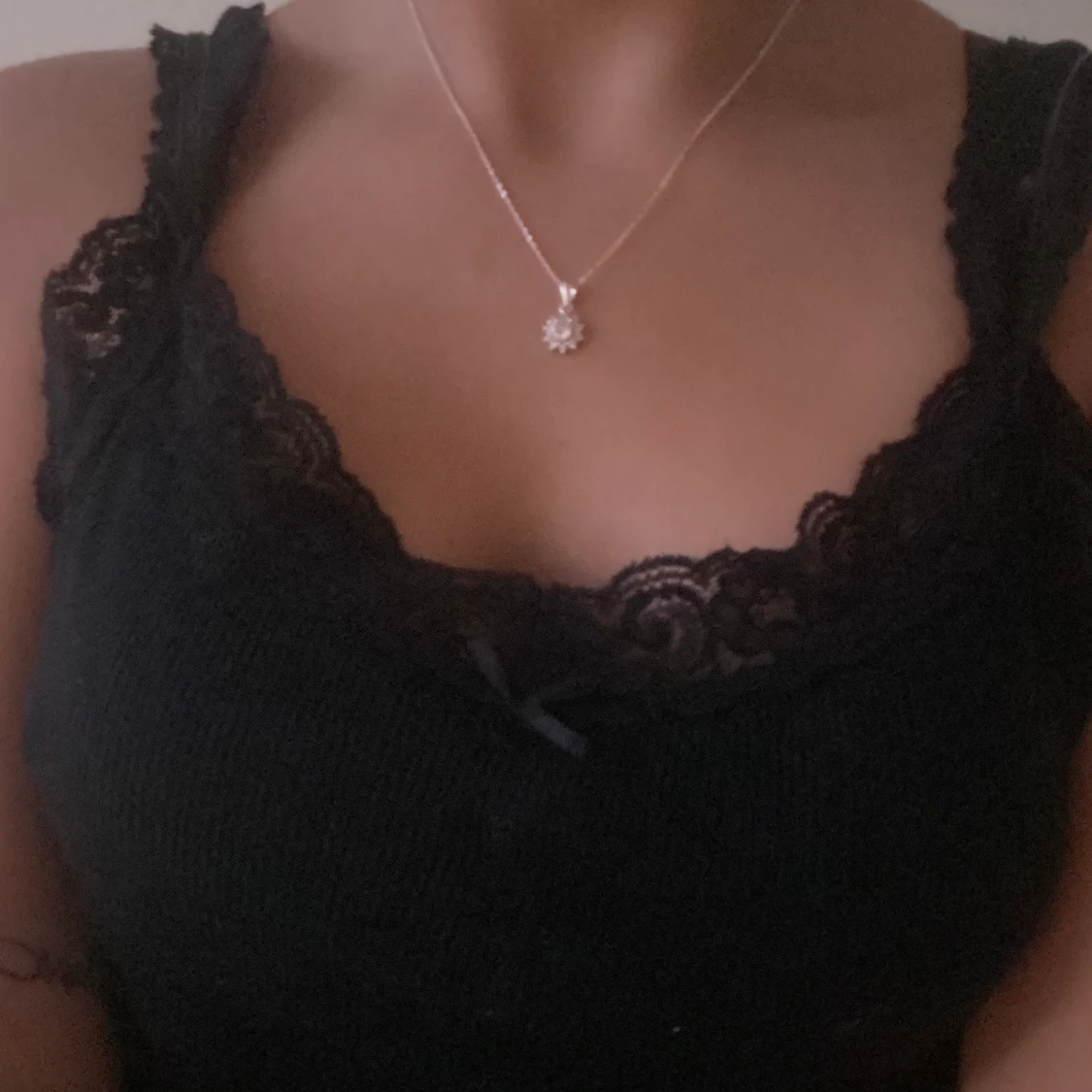 Svart ”y2k” linne - 90