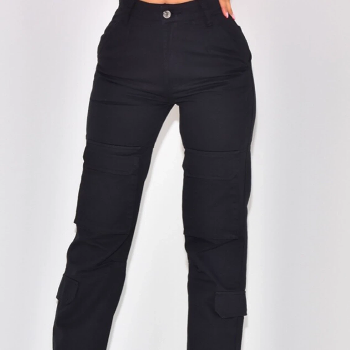 Skit snygga svarta cargo byxor 