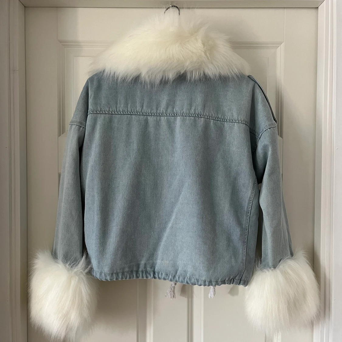 Jeansjacka med päls - 91