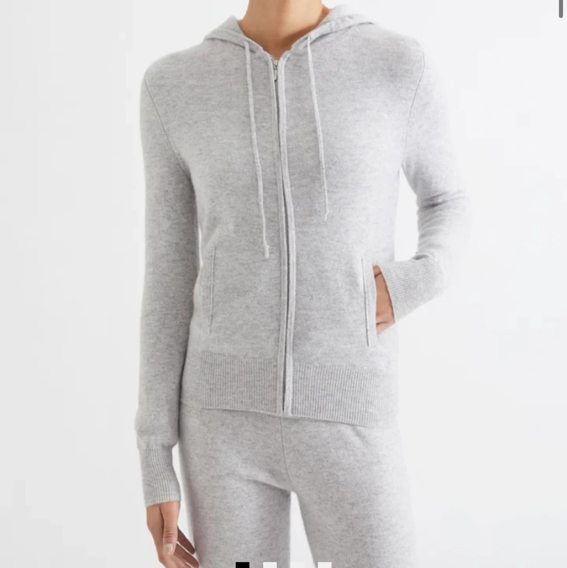 Soft goat zip hoodie