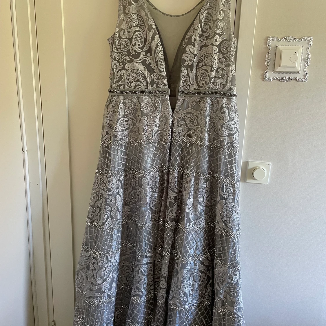 Festklänning silver  - 90