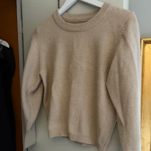 Beige tröja från Dazy - Säljer en stilren beige tröja från Dazy. Tröjan har en klassisk rund halsringning och långa ärmar. Perfekt för en avslappnad och bekväm stil. Passar bra till både jeans och kjol.