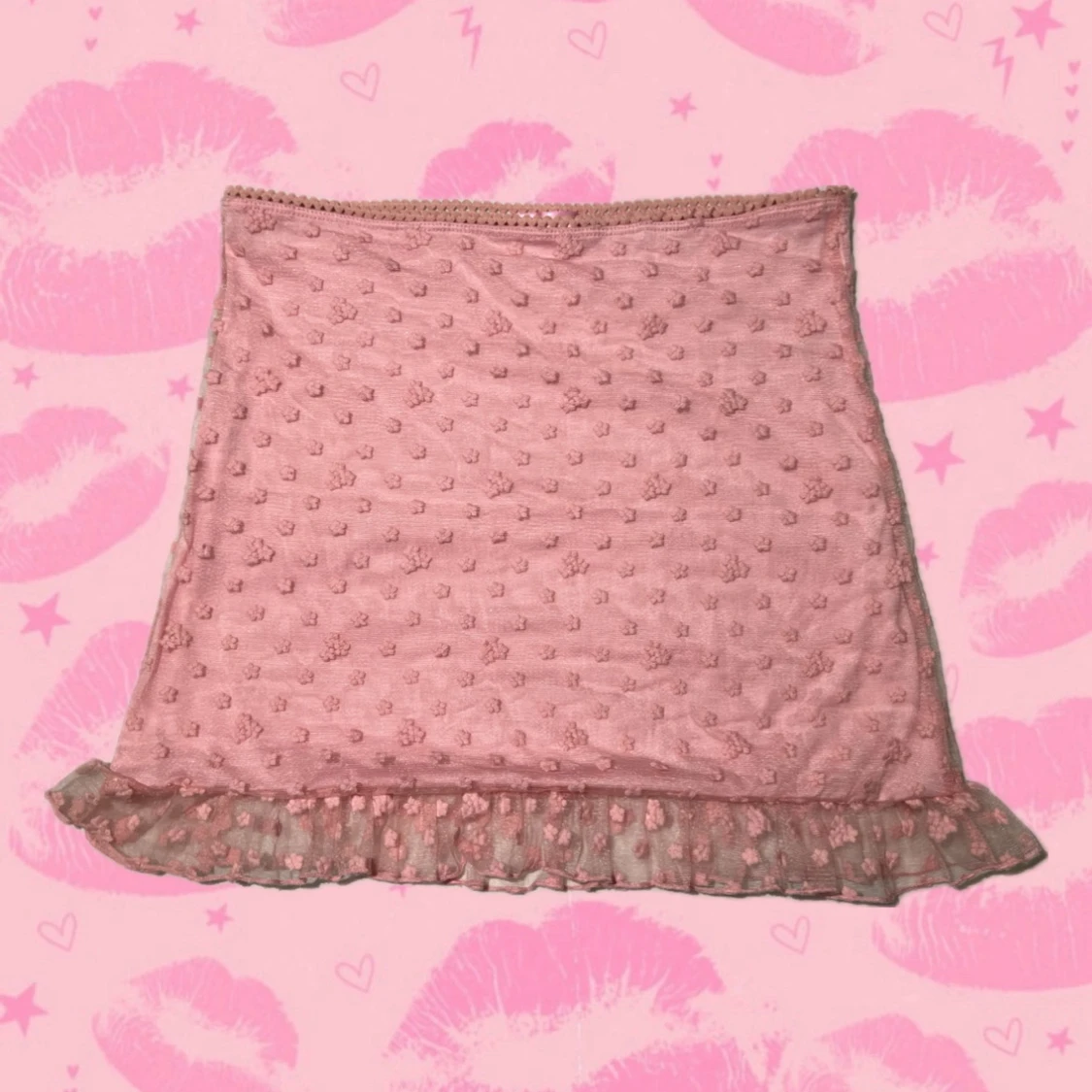 Rosa volangkjol från Sugar Thrillz