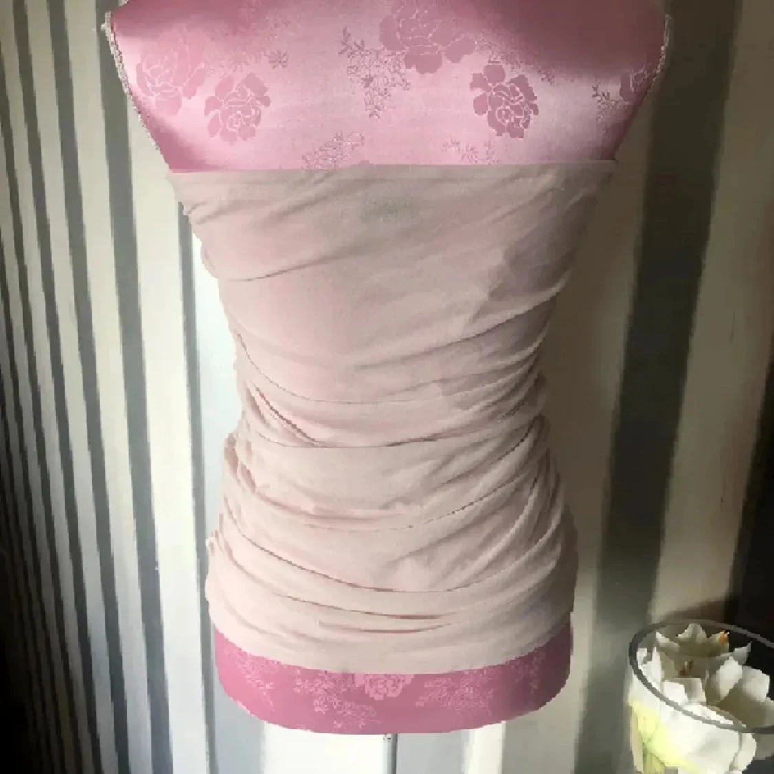 Ljusrosa bandeau tubtopp - 2