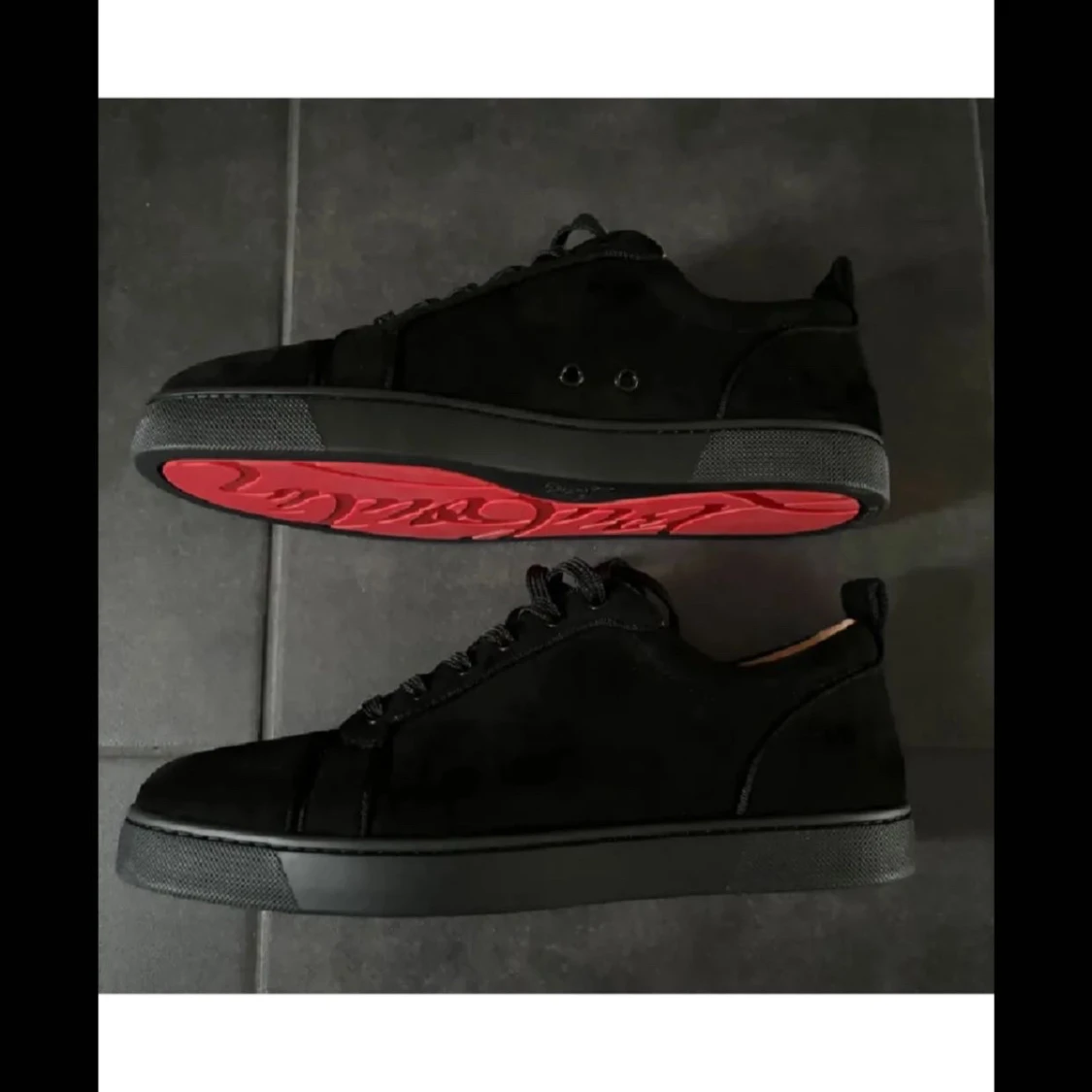 Christian Louboutin svarta sneakers
