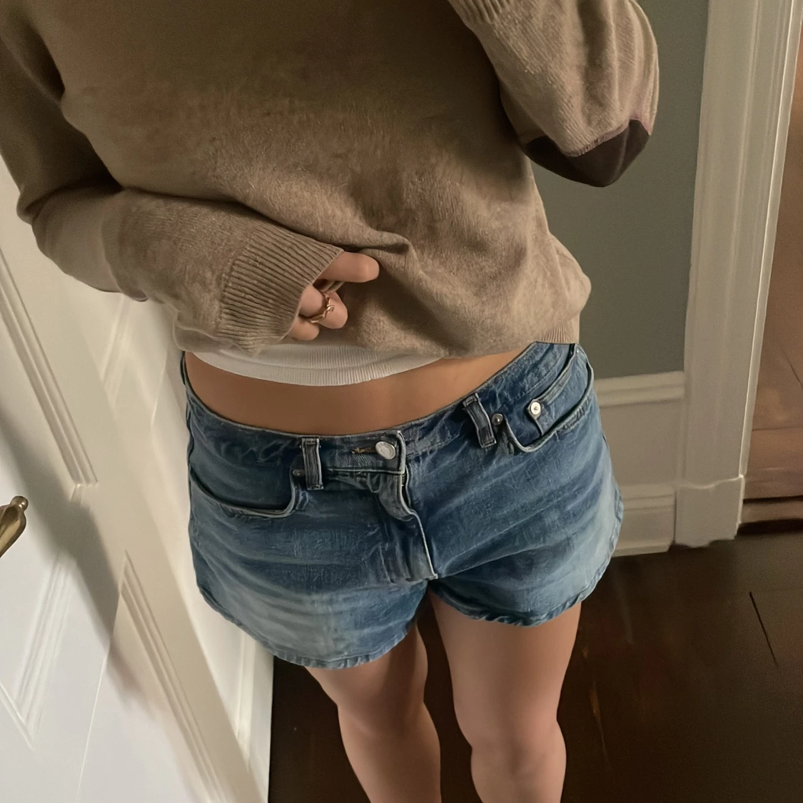 Blå jeansshorts arket - 1