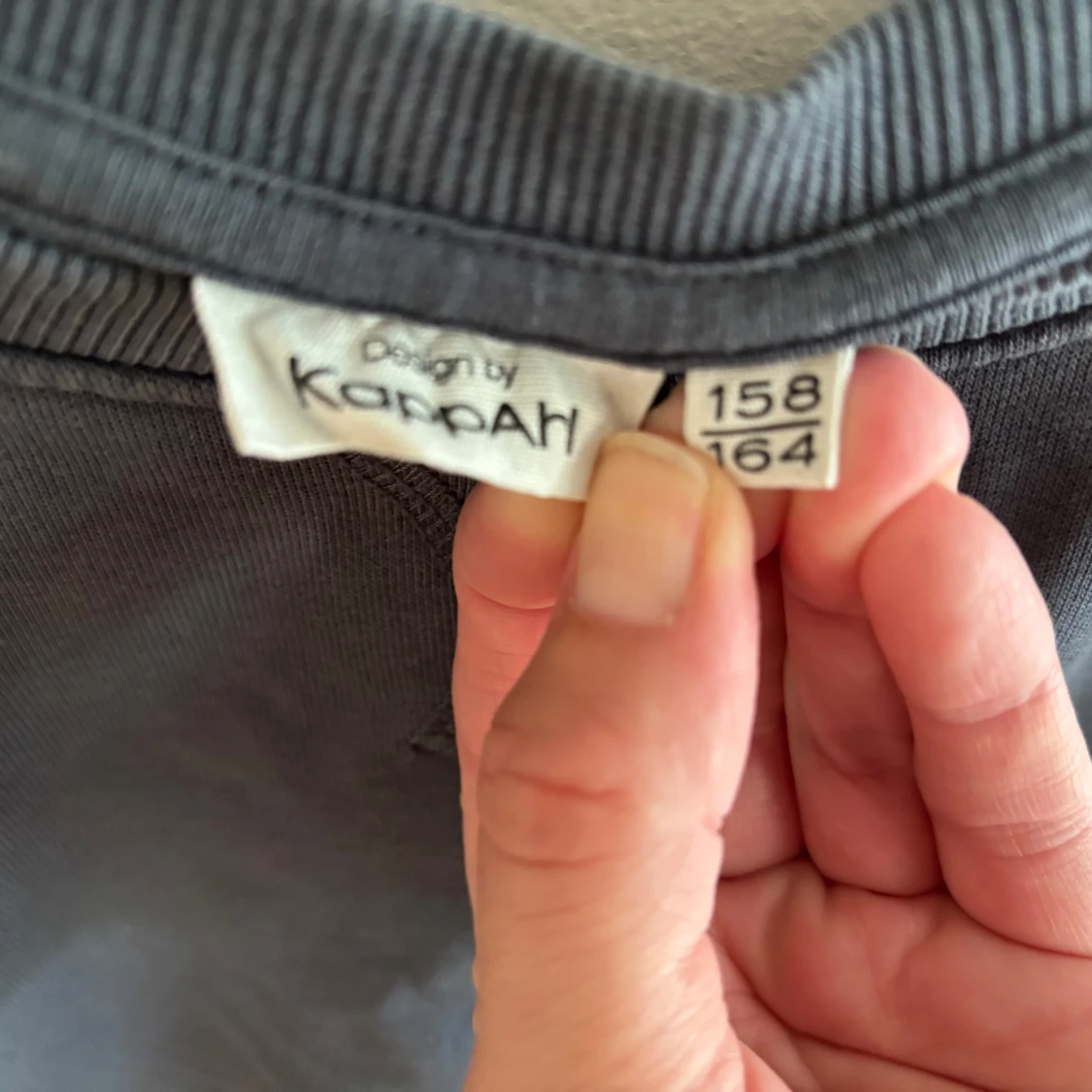 Mörkgrå sweatshirt från KappAhl - 1