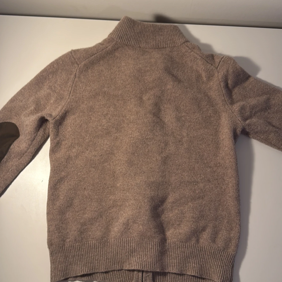 Beige kofta i lammull från Hackett - 3