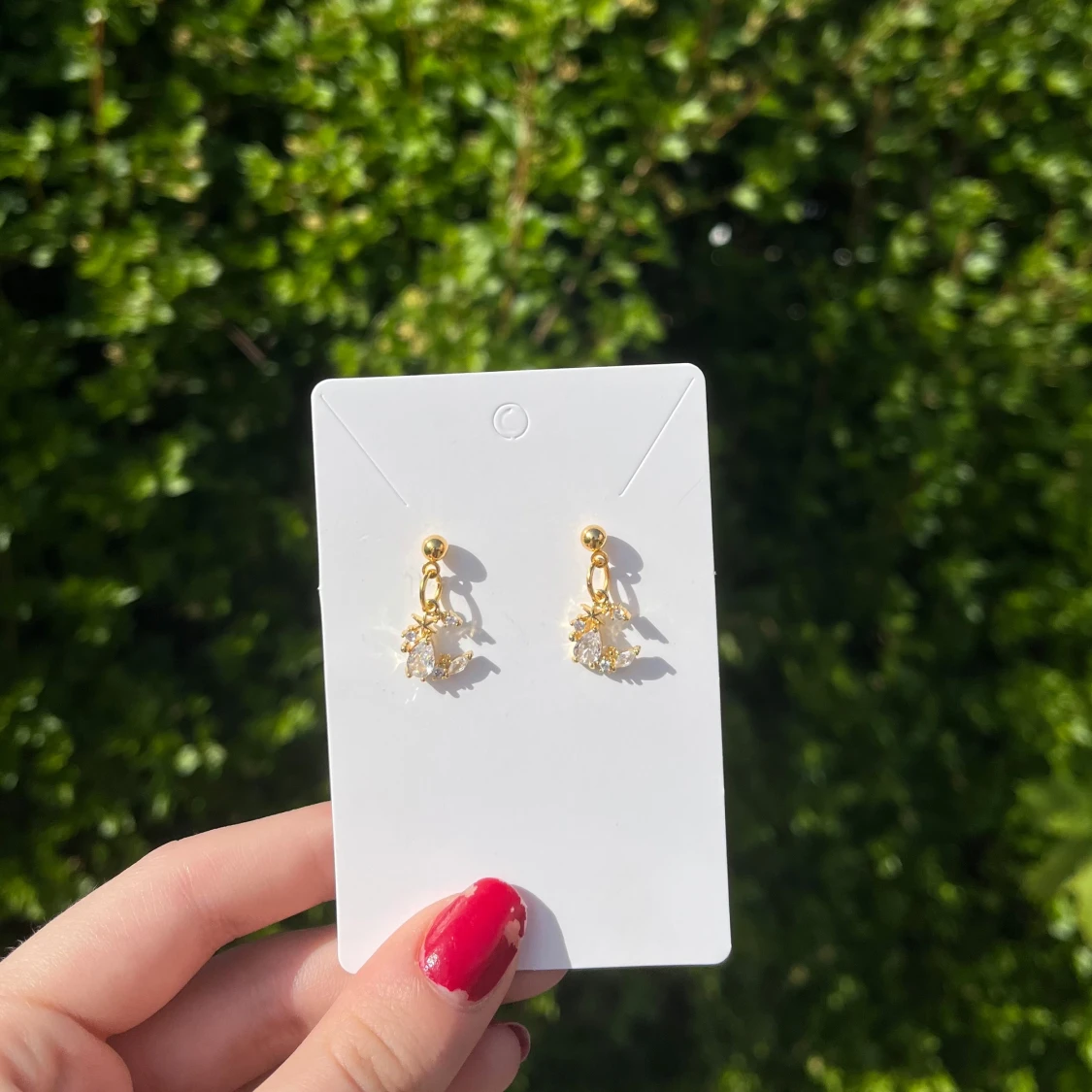 Handgjorda örhängen - halvmånar (nickerfria) - 1