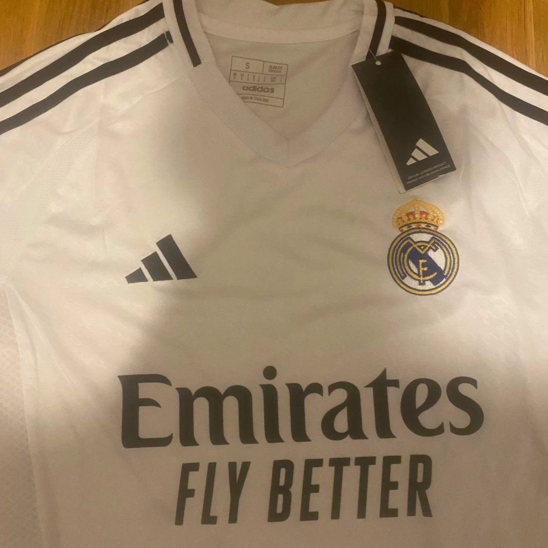 Real Madrid vit matchtröja Adidas S - 4