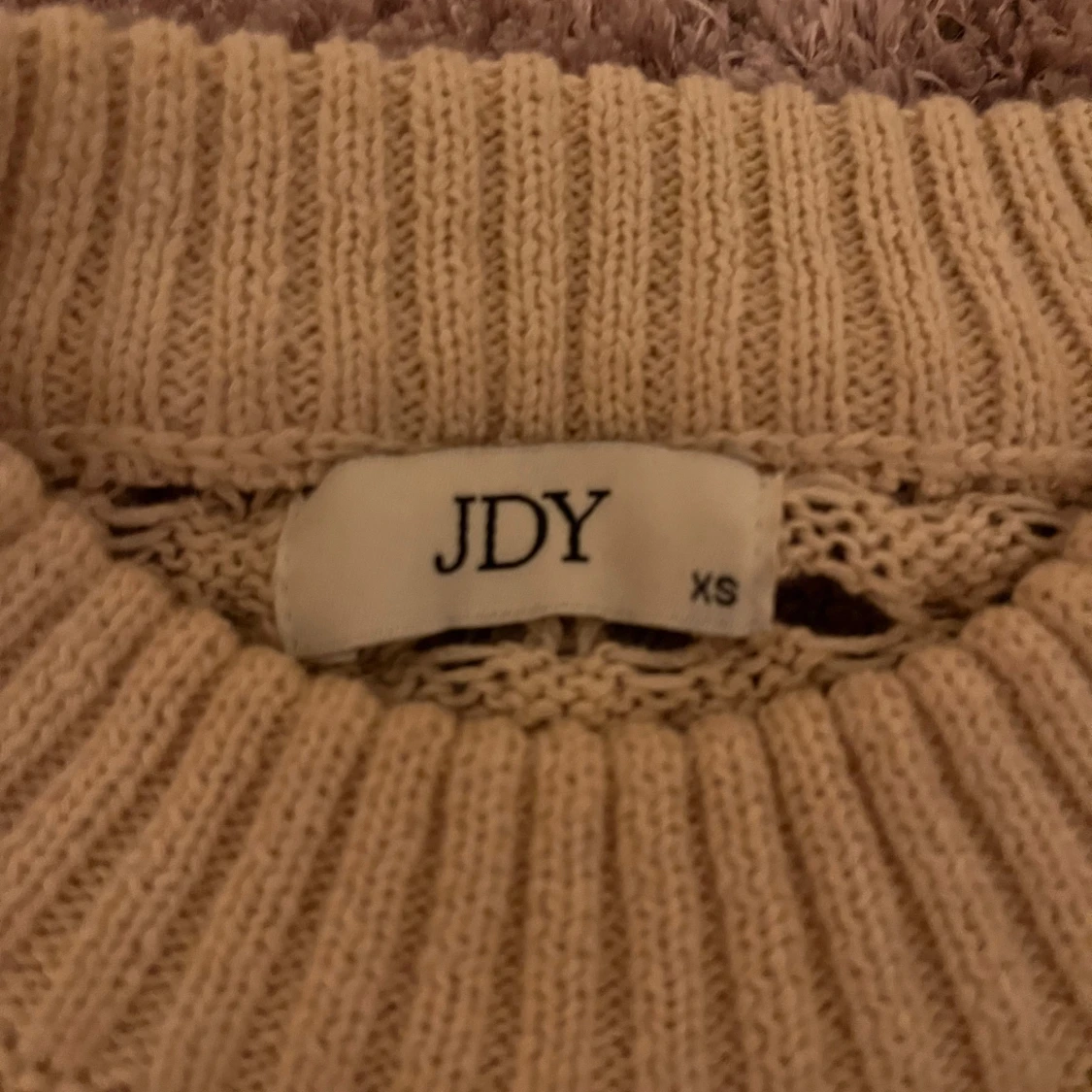 Beige stickad tröja från JDY - 1