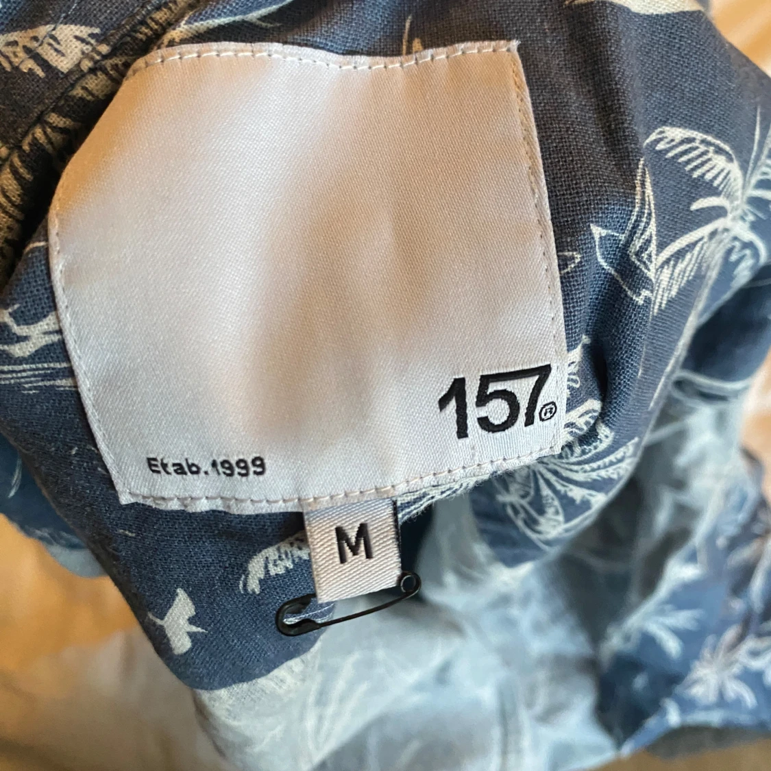 Blå kortärmad skjorta från 157 - 2