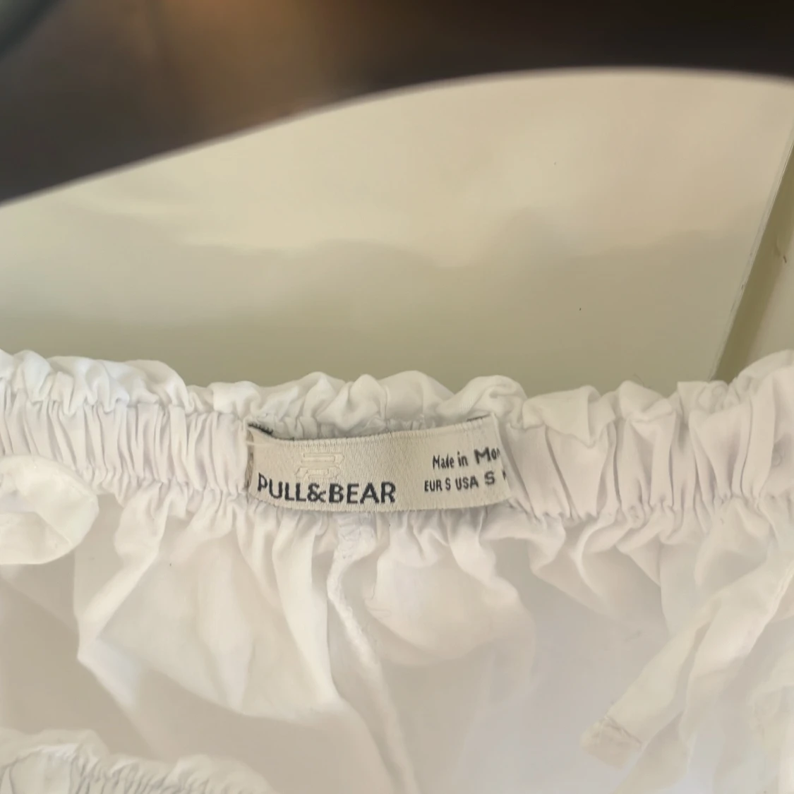 Vit offshoulder topp Pull&Bear - 2