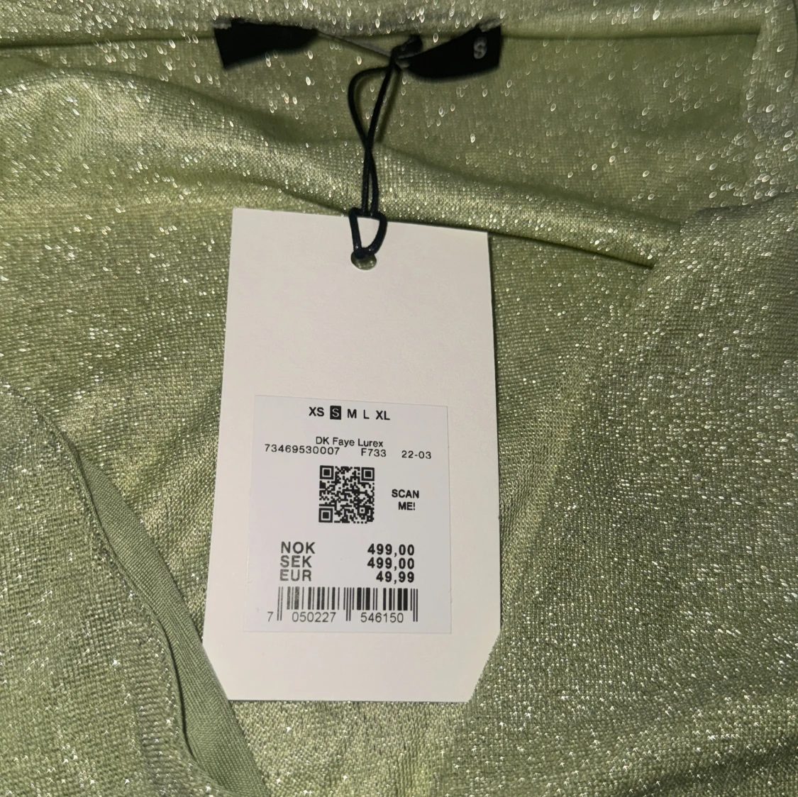 Glittrig grön kortklänning DK Faye - 2