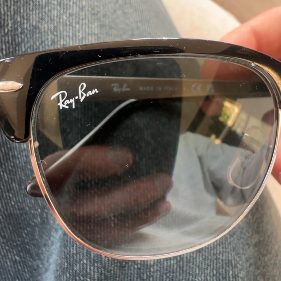Svarta Ray-Ban Clubmaster glasögon - 1