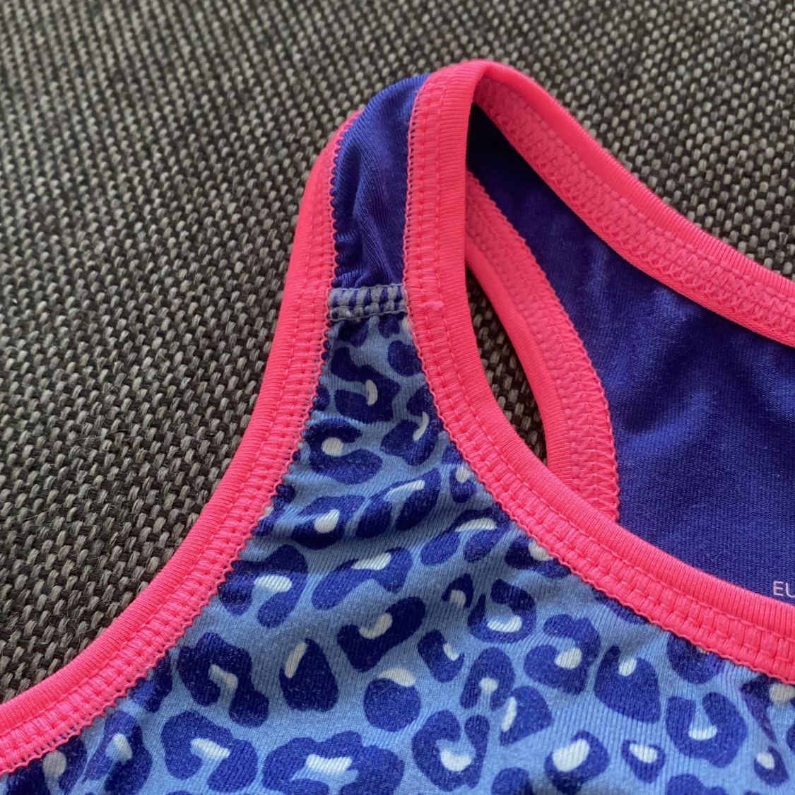 Blå leopardmönstrad linnetopp H&M - 1