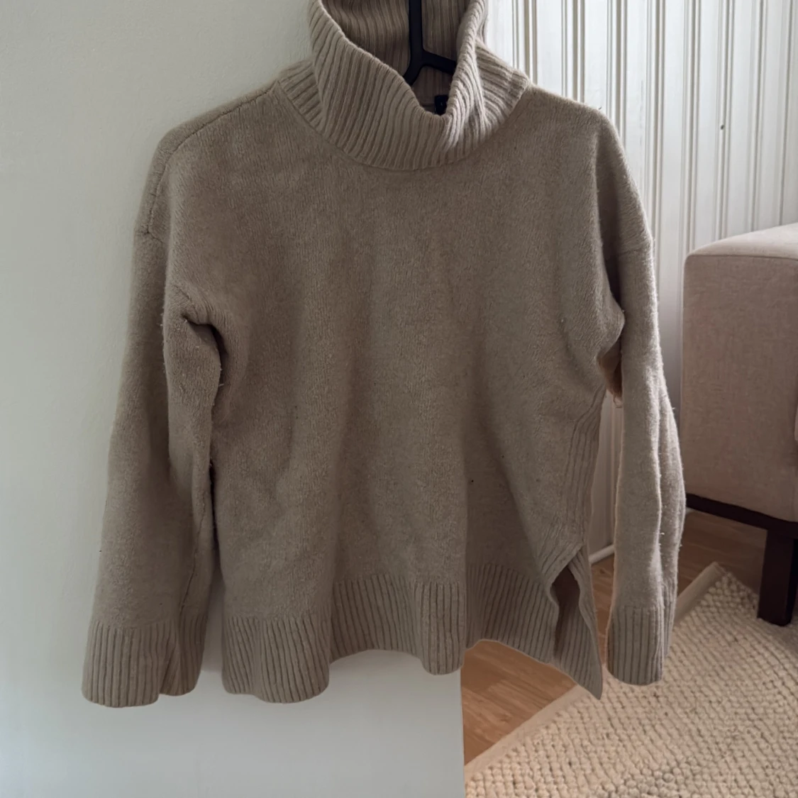 Beige polotröja från GANT i ull