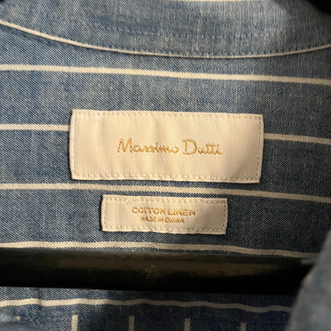 Blå randig skjorta Massimo Dutti - 2