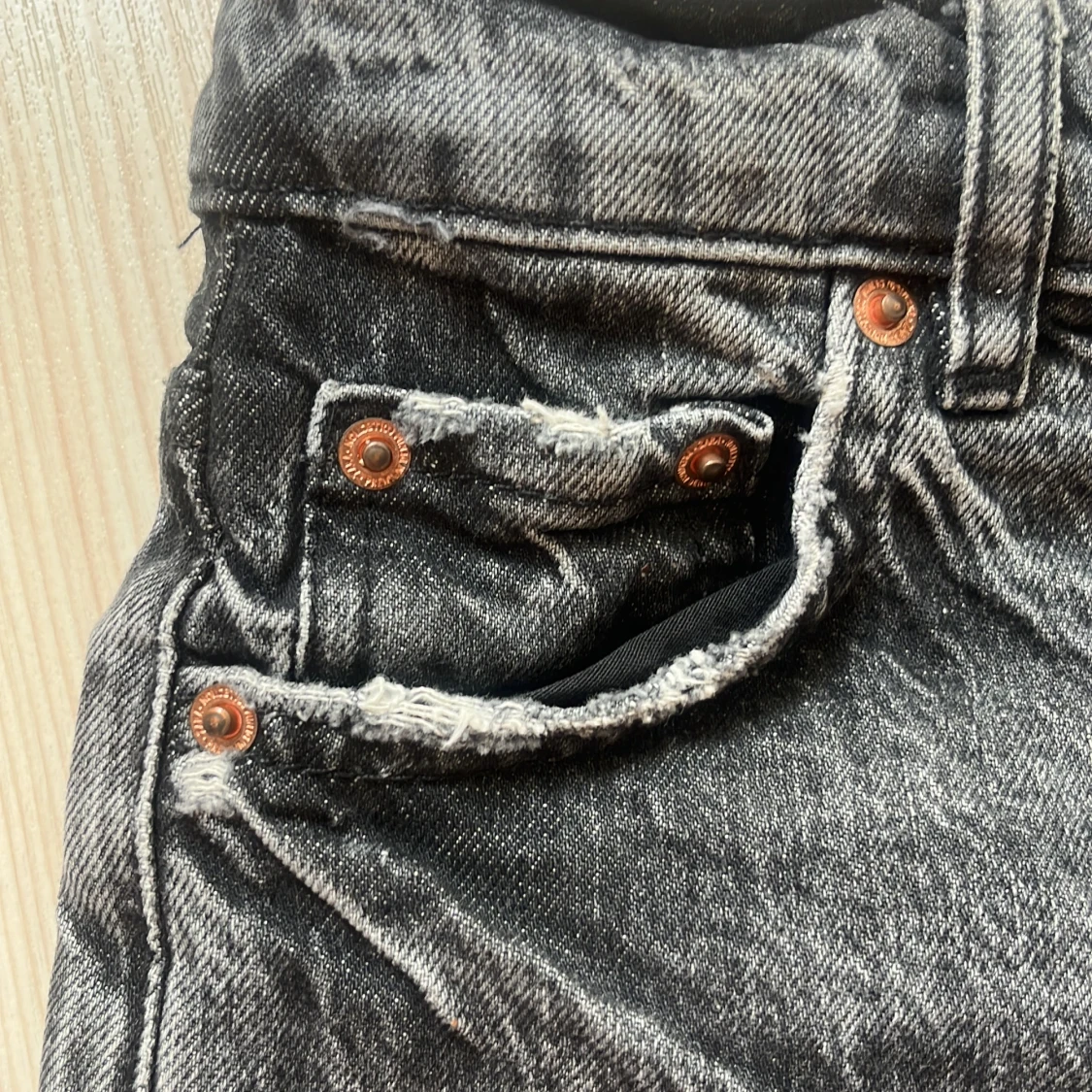 Svarta jeansshorts från Zara - 3