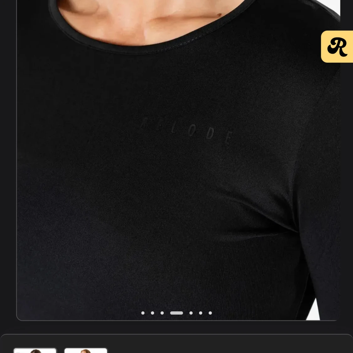 Svart långärmad träningströja Relode - 2