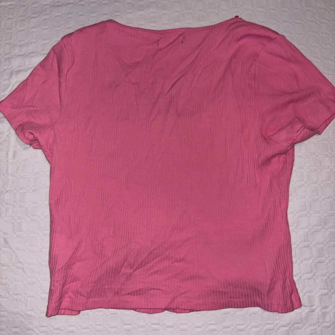 Rosa ribbad topp från Bik Bok - 4