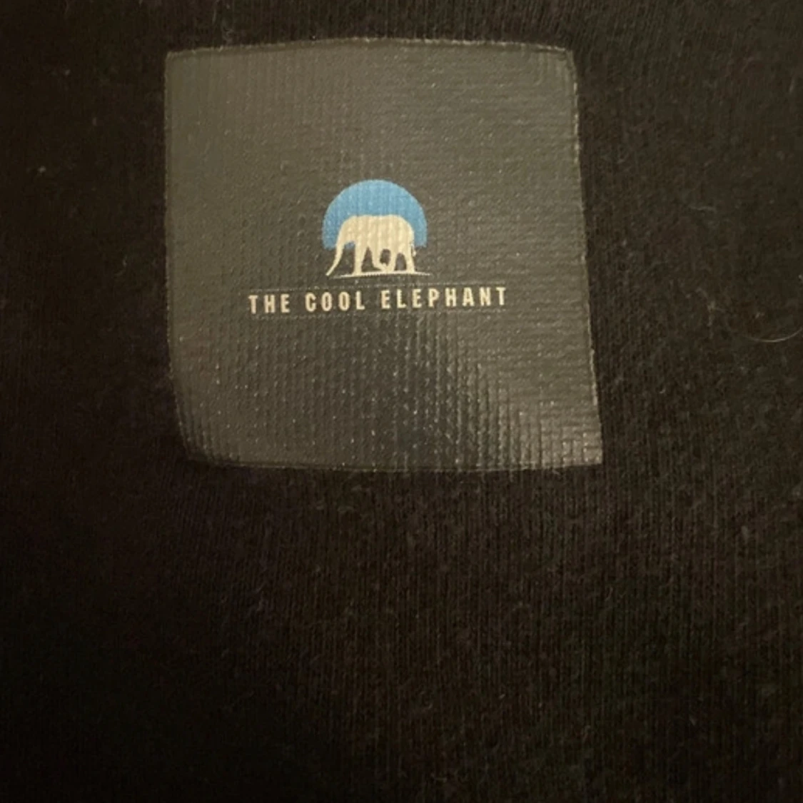 Svart hoodie med ros från The Cool Elephant - 3