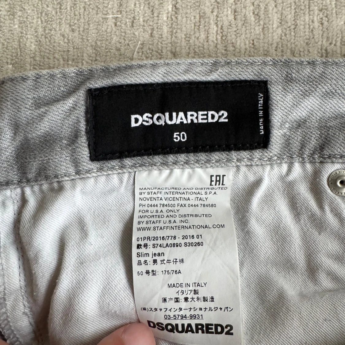Slim grå jeans från Dsquared2 - 2