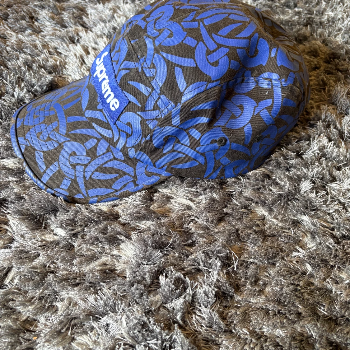 Supreme blåmönstrad keps - 1