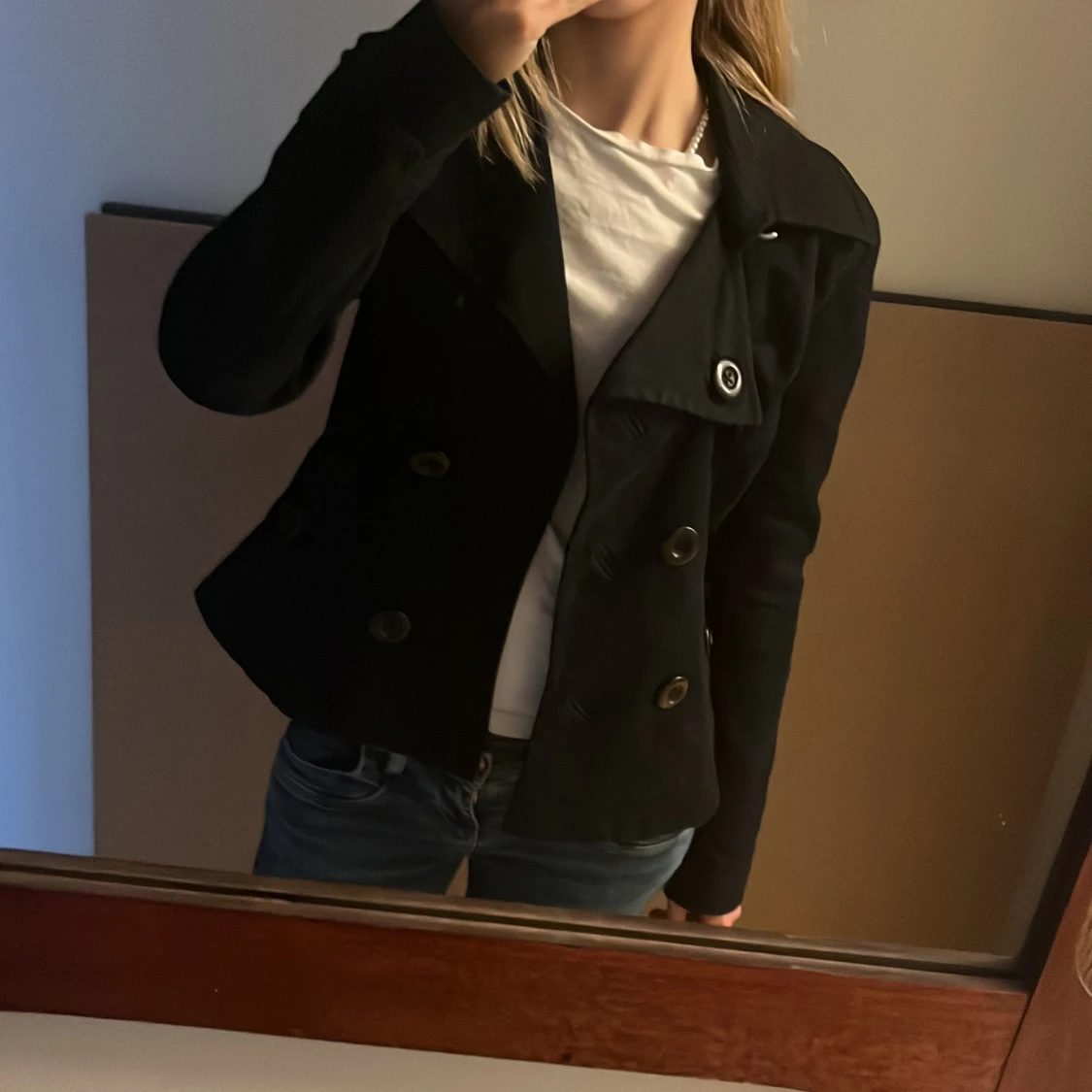 Svart skepparkavaj från H&M - 1