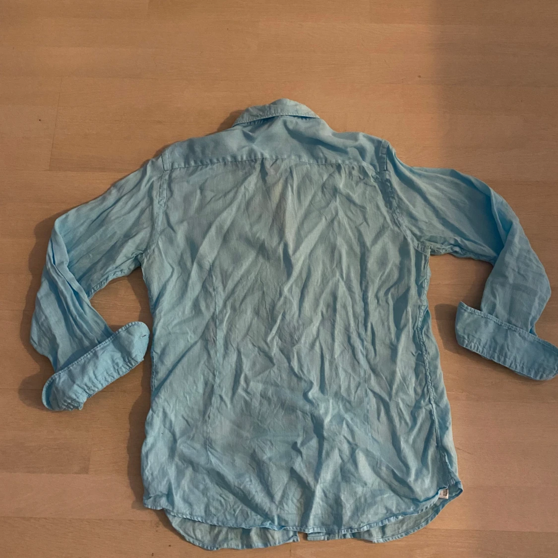 Ljusblå linneskjorta Massimo Dutti M - 2