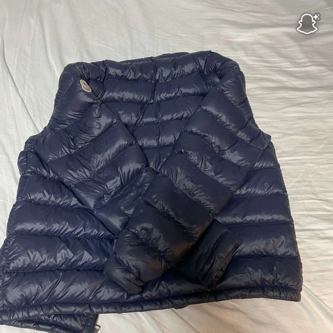 Mörkblå dunjacka från Moncler - 1