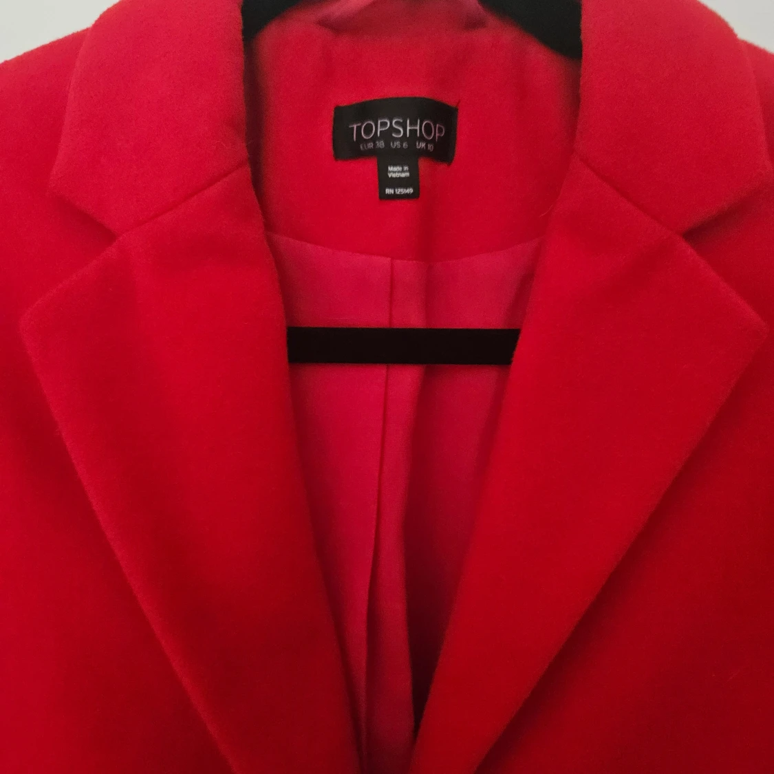 Röd kappa från Topshop - 2