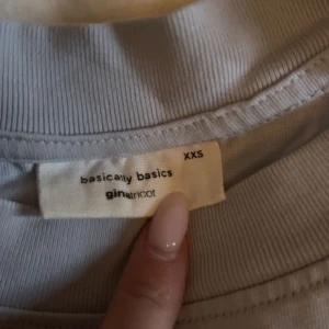 Ljusblå basic t-shirt  - En ljusgrå basic t-shirt från Gina Tricot.