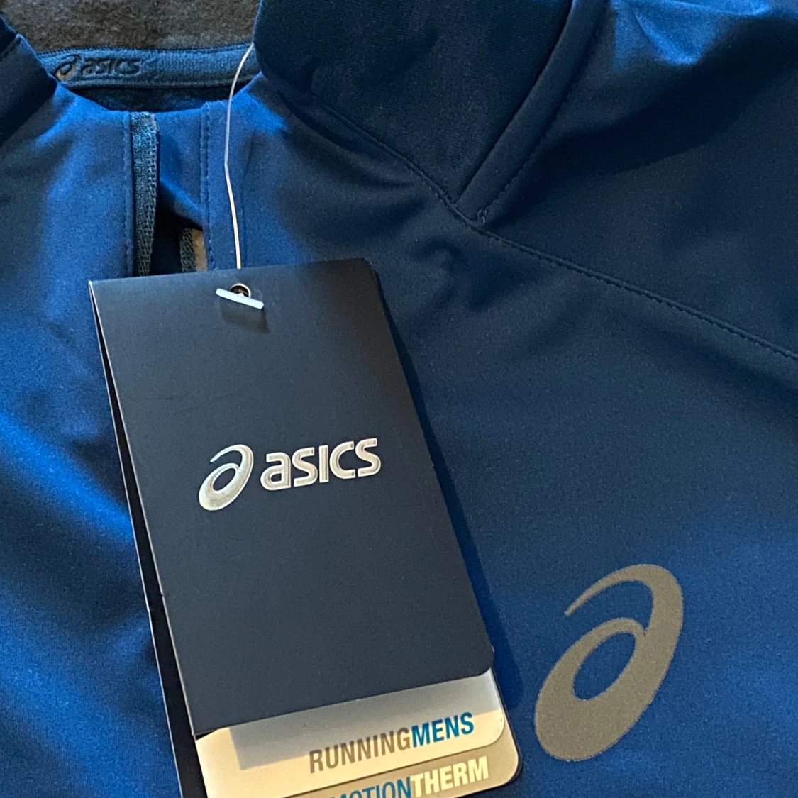 Blå träningshoodie från Asics M - 2