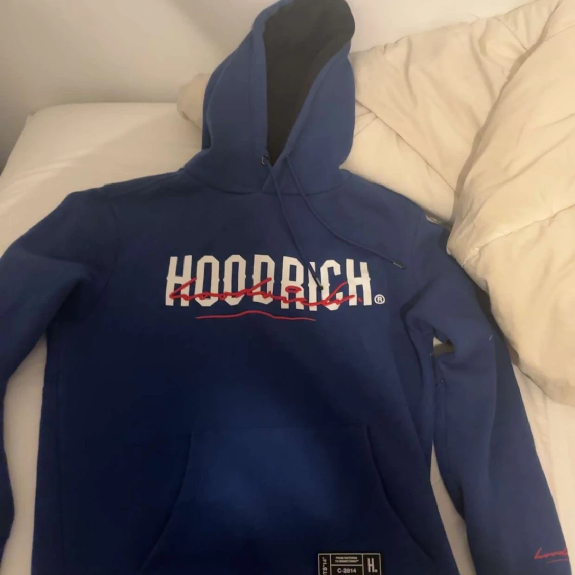 Blå HOODRICH hoodie med tryck