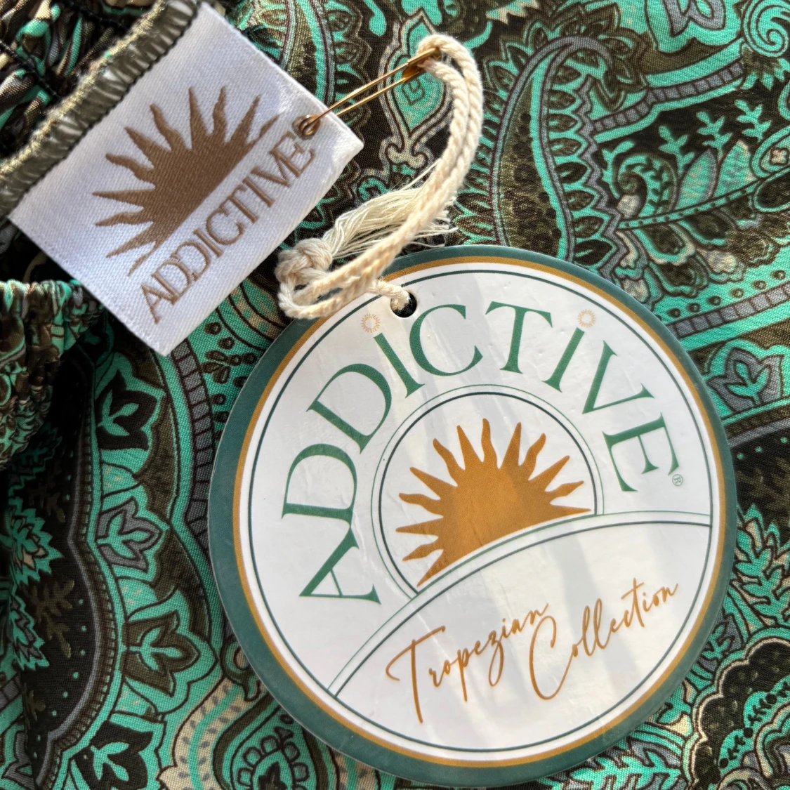 Grön paisleymönstrad långkjol - 4